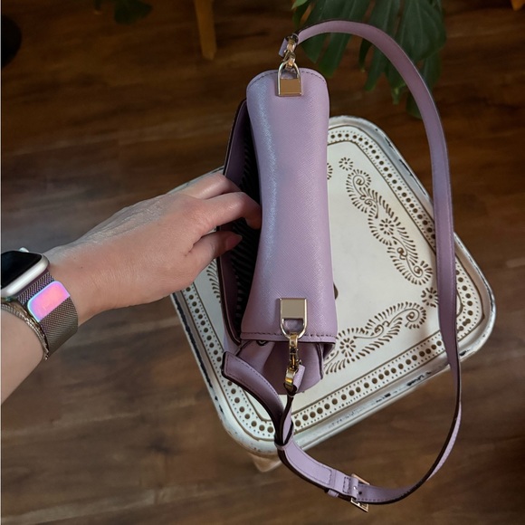 Kate Spade Cameron Street Byrdie Saddle Lilac Petal Crossbody Bag - Picture 8 of 13